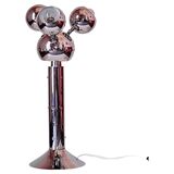 1970s Space Age "Torino" Chromed Table Lamp