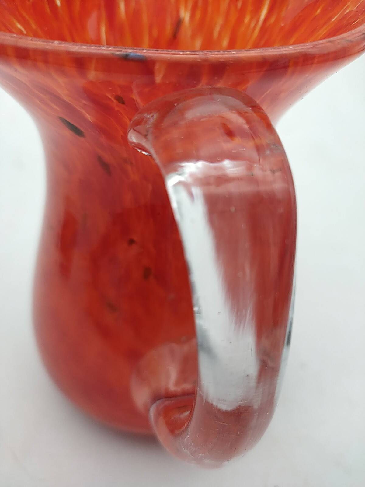 Blown glass vase.