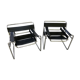 Pair of Wassily armchairs by Marcel Breuer