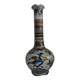 Vintage bottle vases in Talavera de la Reina earthenware.