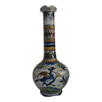 Vintage bottle vases in Talavera de la Reina earthenware.