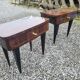 Pair of vintage rosewood bedside tables