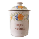 Herbe de Provence earthenware spice pot