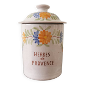 Herbe de Provence earthenware spice pot