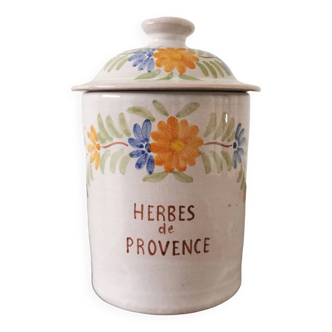 Herbe de Provence earthenware spice pot