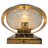 Applique ou lampe de table en or Preciosa / Kamenický Šenov, années 1970