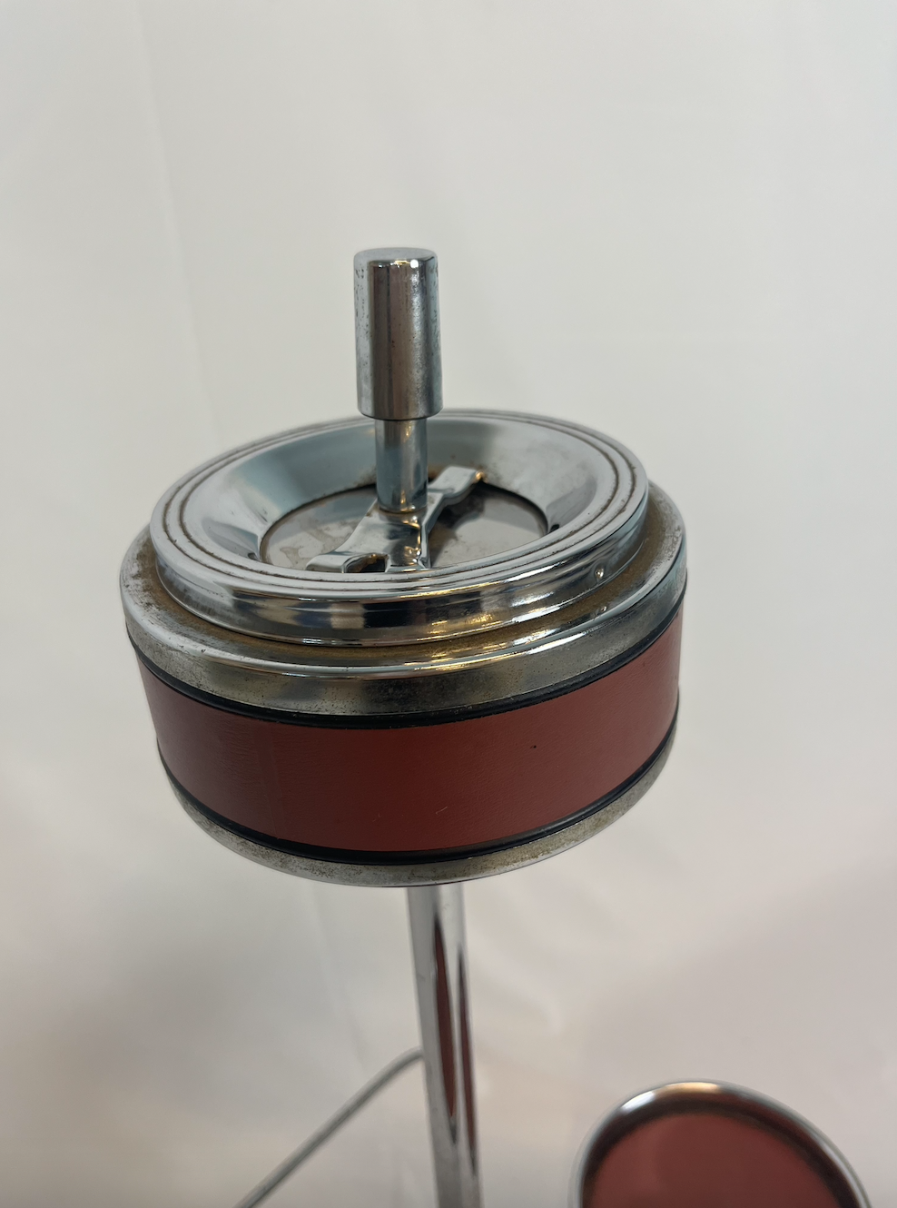 Vintage stand ashtray magazine holder