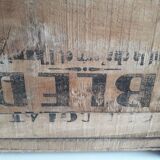 Ibled chocolate box in old wooden transport