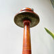 Wooden ashtray on foot 1960s par-fumee