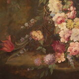 Still life with flowers from the 20th century