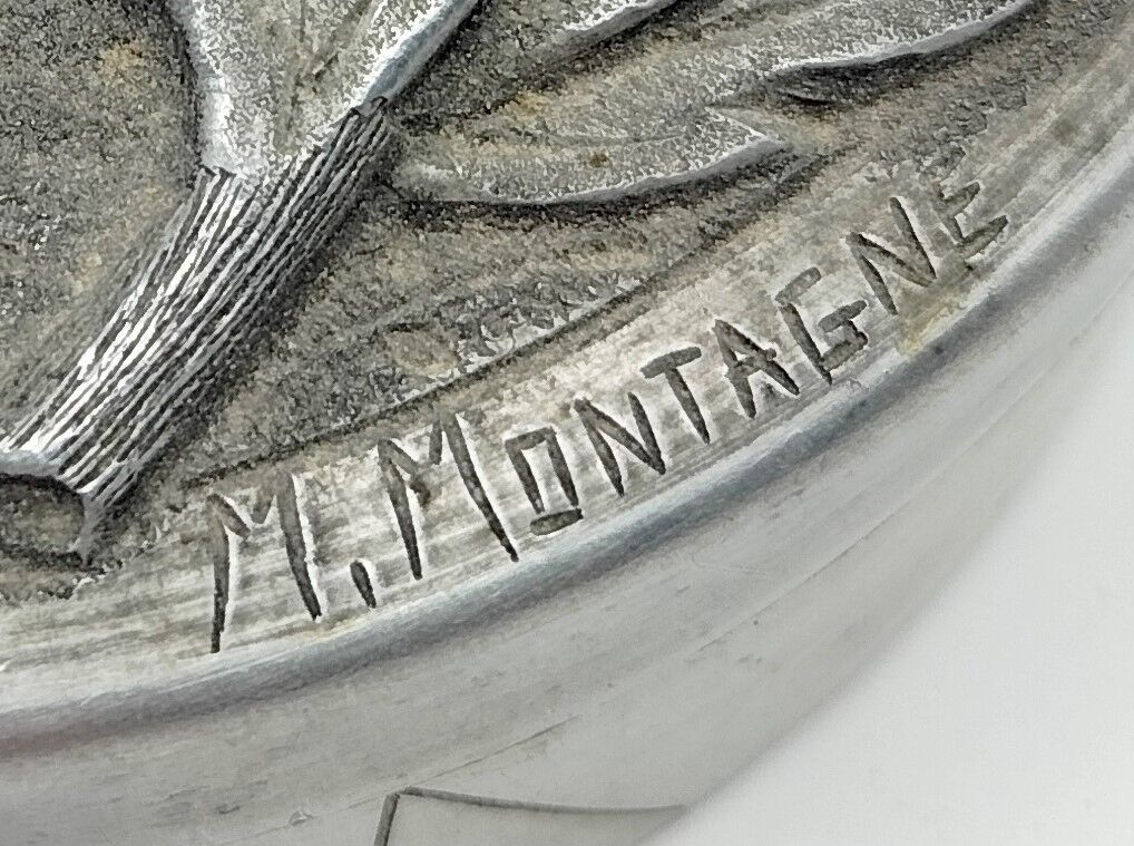 Metal candy box pushed back