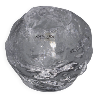 Beautiful snow globe candle holder - scandinavian design - kosta boda