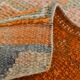 3x11 Orange & Green Oriental Vintage Runner Rug, 85x347Cm