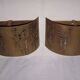 Pair of brutalist appliques - 60s/70s