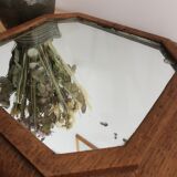 Mirror underside in solid wood art deco