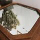 Mirror underside in solid wood art deco
