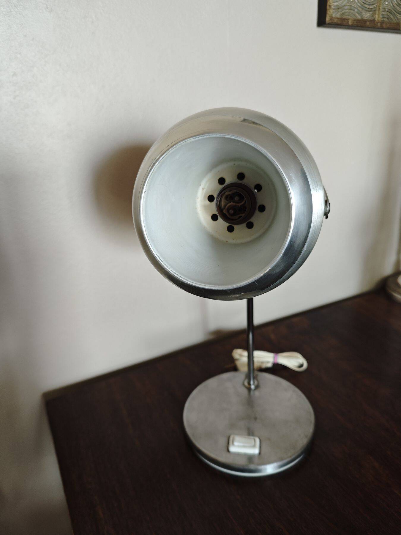 Vintage Eyeball Lamp - Aluminor - 1970s