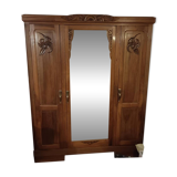 Armoire art déco en noyer