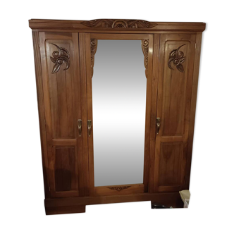 Art Deco walnut cabinet