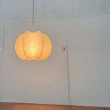 Modern mid-century Cocoon pendant lamp by Friedel Wauer for Goldkant Leuchten, Germany, 1960s.