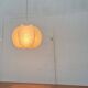 Modern mid-century Cocoon pendant lamp by Friedel Wauer for Goldkant Leuchten, Germany, 1960s.