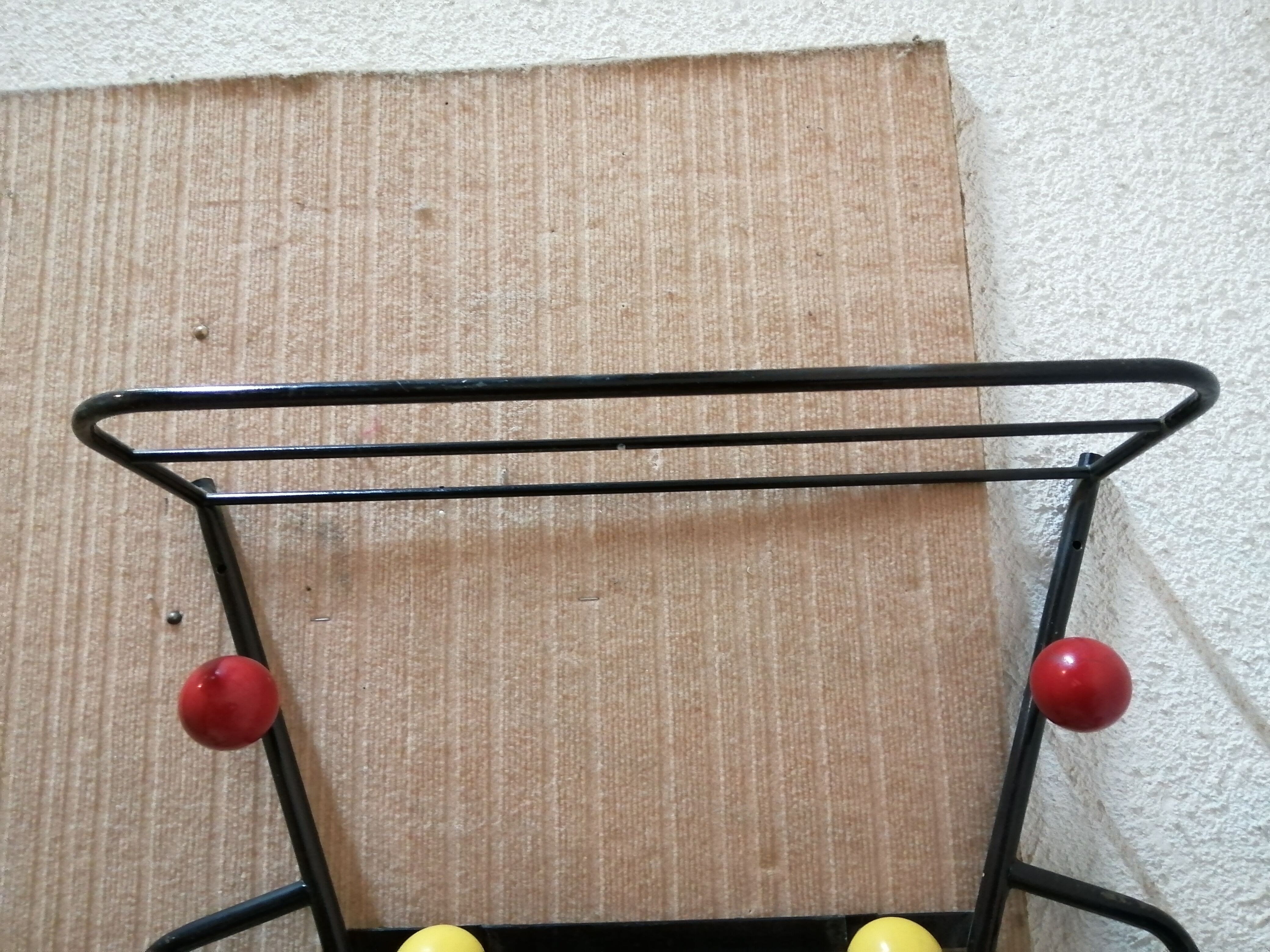 Cloakroom or wall coat rack - 50s/60s