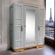 Parisian art deco wardrobe solid oak 1930