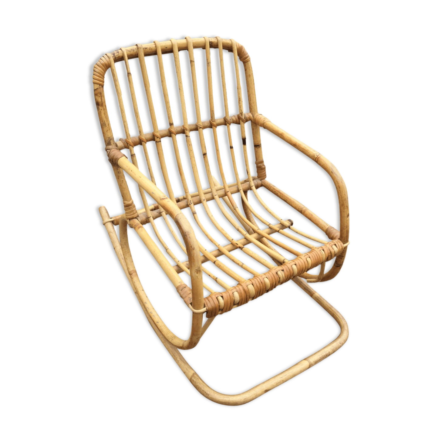 Rocking chair in rattan child