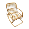 Fauteuil rocking-chair en rotin enfant