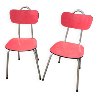 2 vintage formica chairs