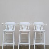 Set of 3 bentwood restaurant bar stools bistro