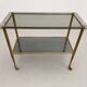 Vintage dessert table in brass and glass – 60s/70s style