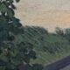 Oil on cardboard The Loire at the Vivier 20th century