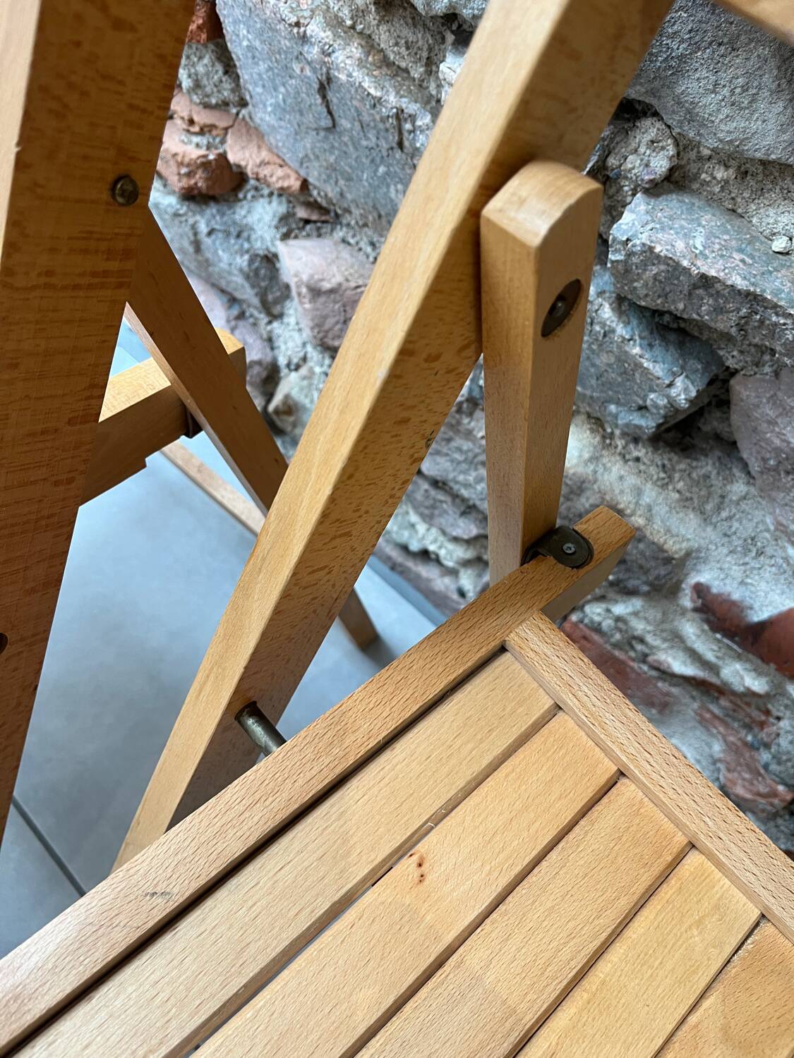 Pair of folding chairs from the 1980s