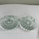 Pair of scallop shell candlesticks