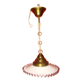 suspension in white opaline from the early 20th century