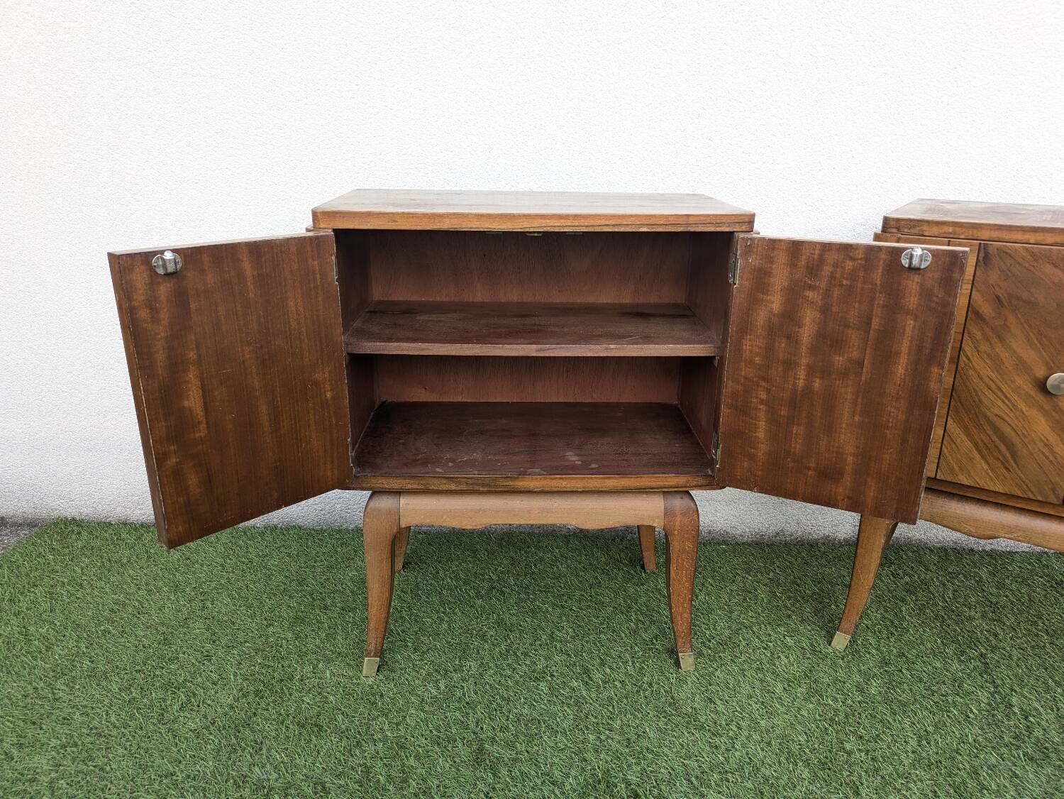 Pair of vintage Art Deco mid-century bedside tables
