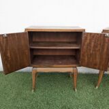 Pair of vintage Art Deco mid-century bedside tables