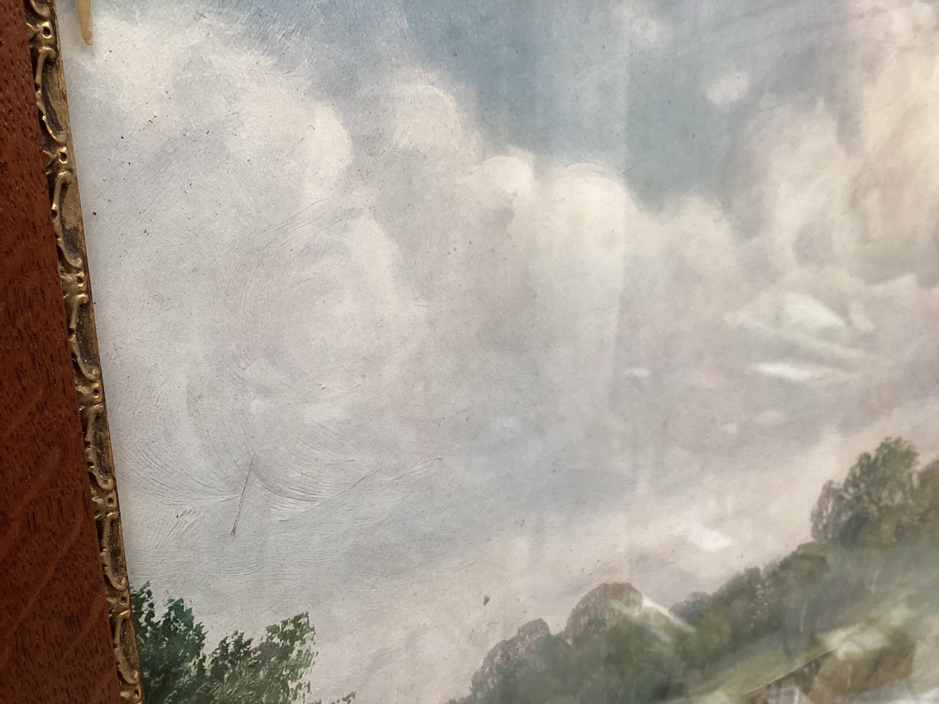 Oil painting on isorel signed M. Höpflinoer, Impressionist.