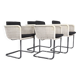Chaises cantilever blanches Tecta D43, années 1980, lot de 4