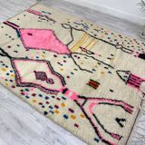 Handmade Moroccan Berber carpet 244 x 173 CM