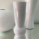 Trio of vintage ceramic vases white 60s-70s