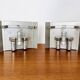 Set of 2 Austrian Ice Glass Wall Lamps by J.T. Kalmar