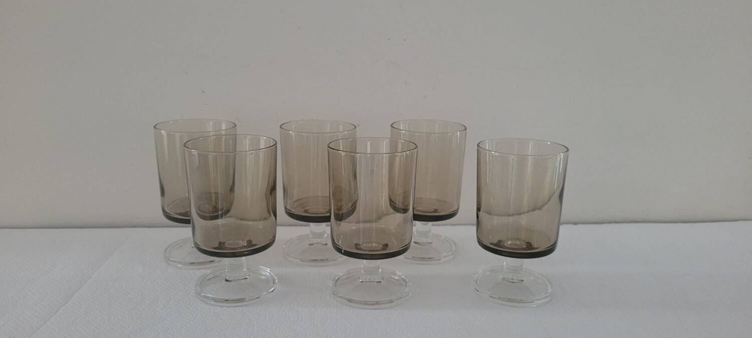 70s stemmed glasses