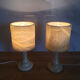 Pair of vintage alabaster lamps 1960