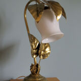 Brass flower lamp