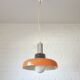Vintage Orange Mid Century Modern Pendant Lamp Yugoslavia in the 1970's
