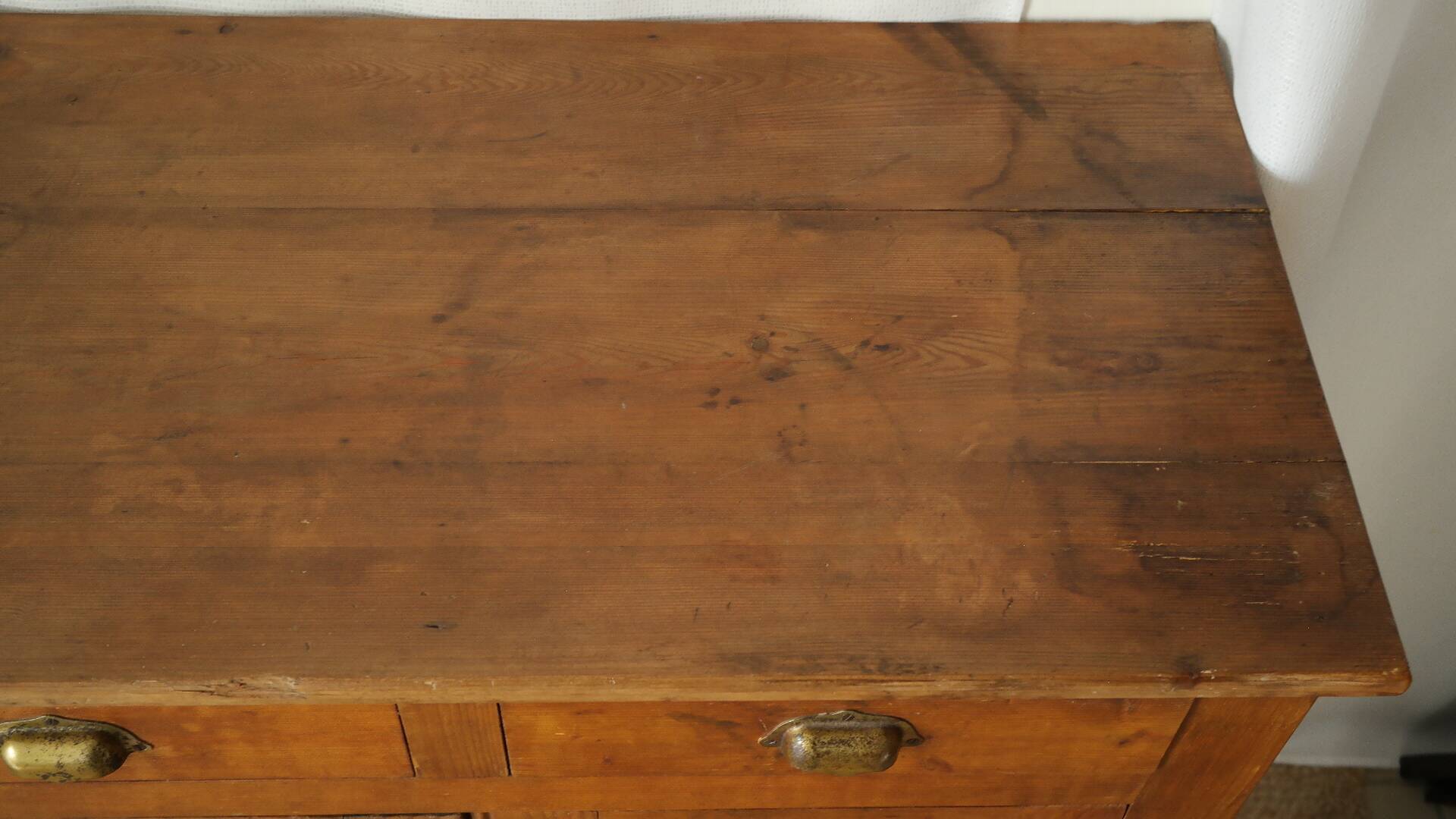 Parisian old waxed wood buffet