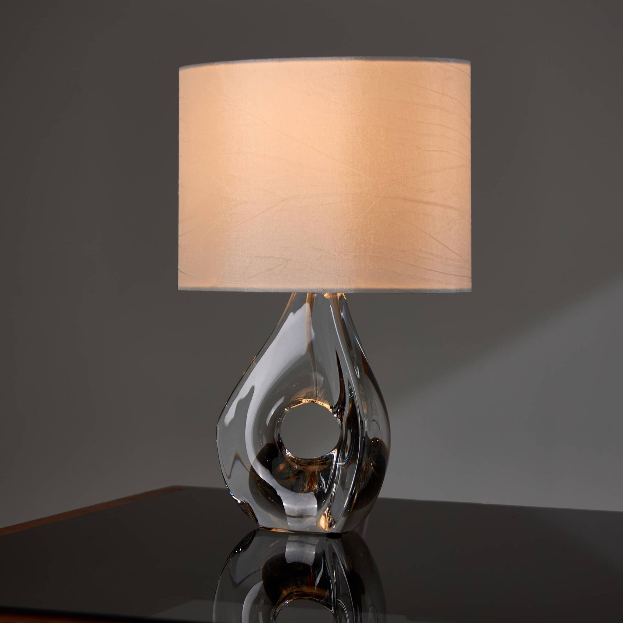Lampe de table en cristal français par daum (mk10261)