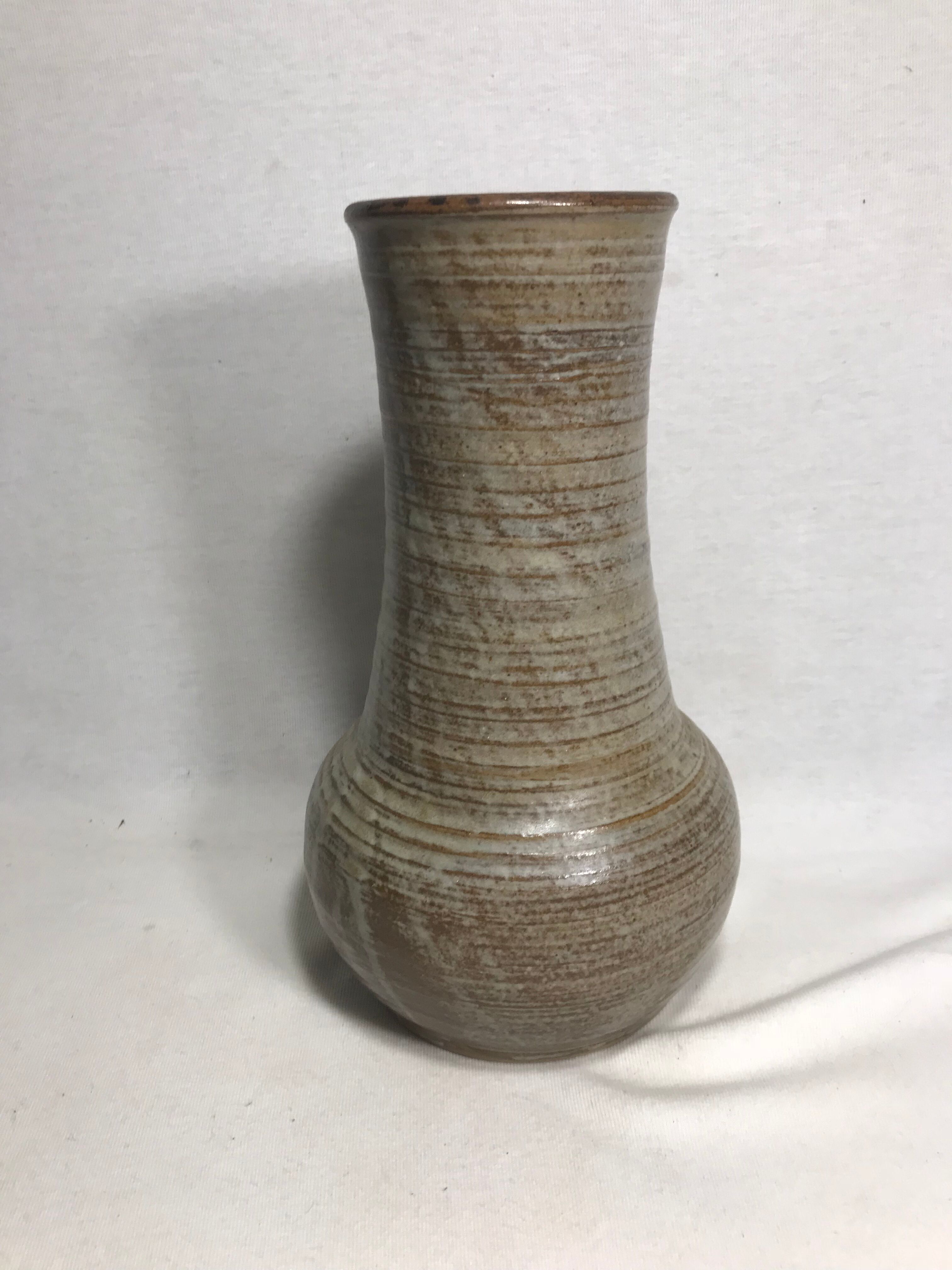 Old sandstone ball vase 1970